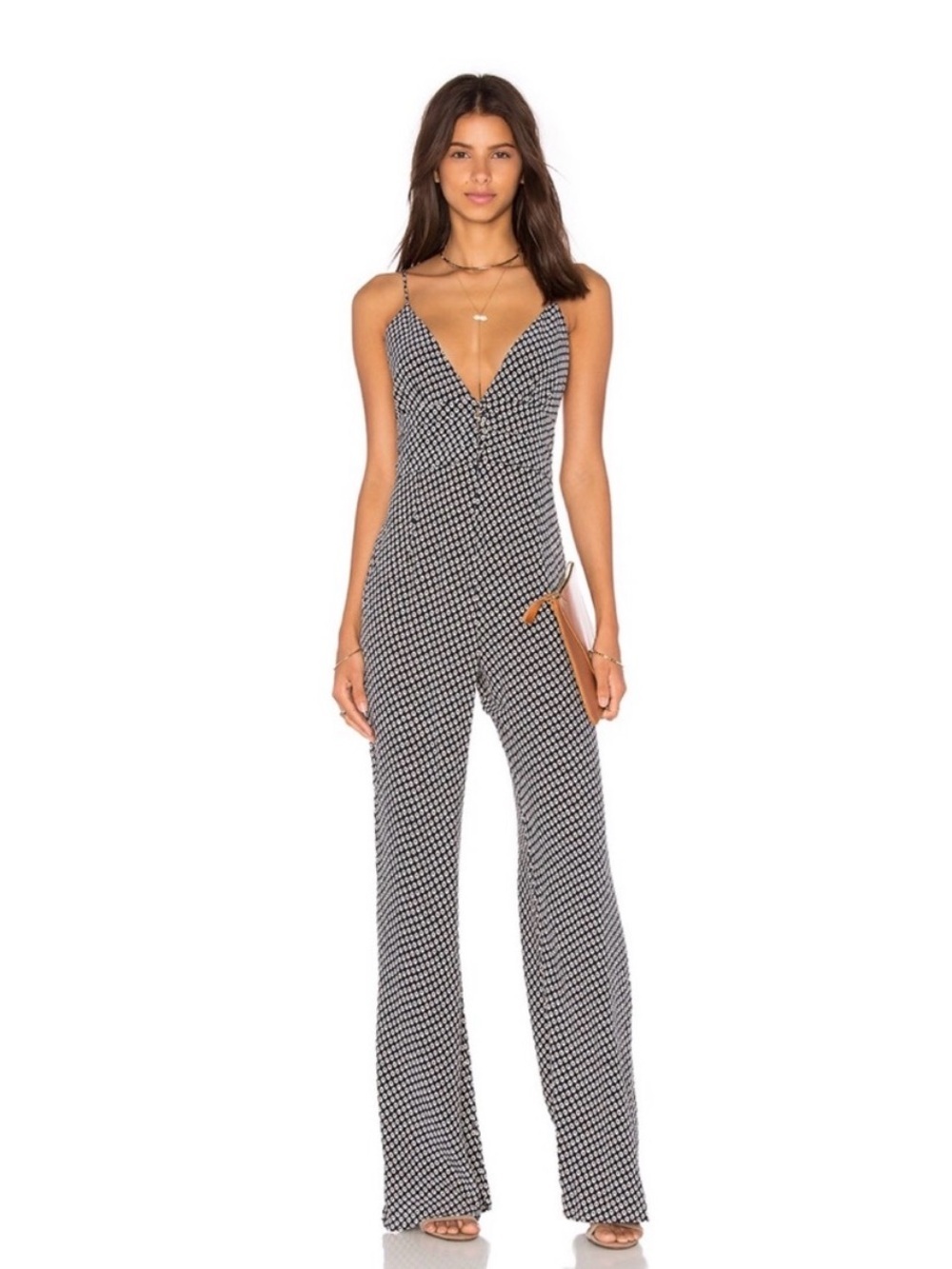 Stone Cold Fox Capulet 100% Silk Jumpsuit - Size 1